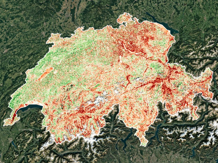 Swiss vegetation condition, first year