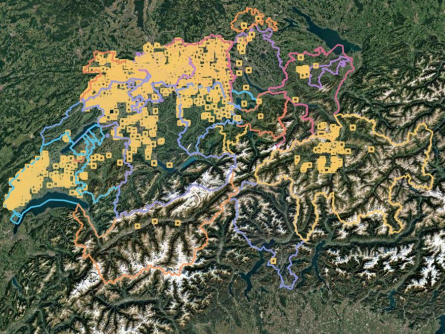 Same view with the annotated coverage areas shown